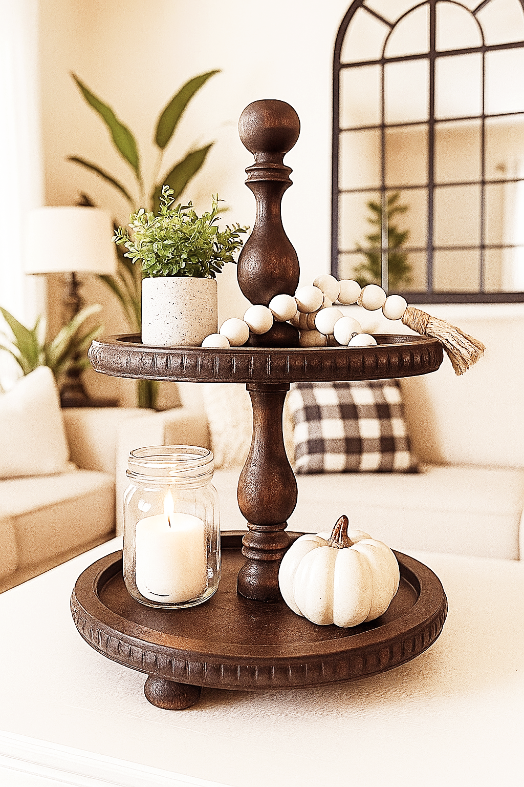 Wood Pedestal Stand