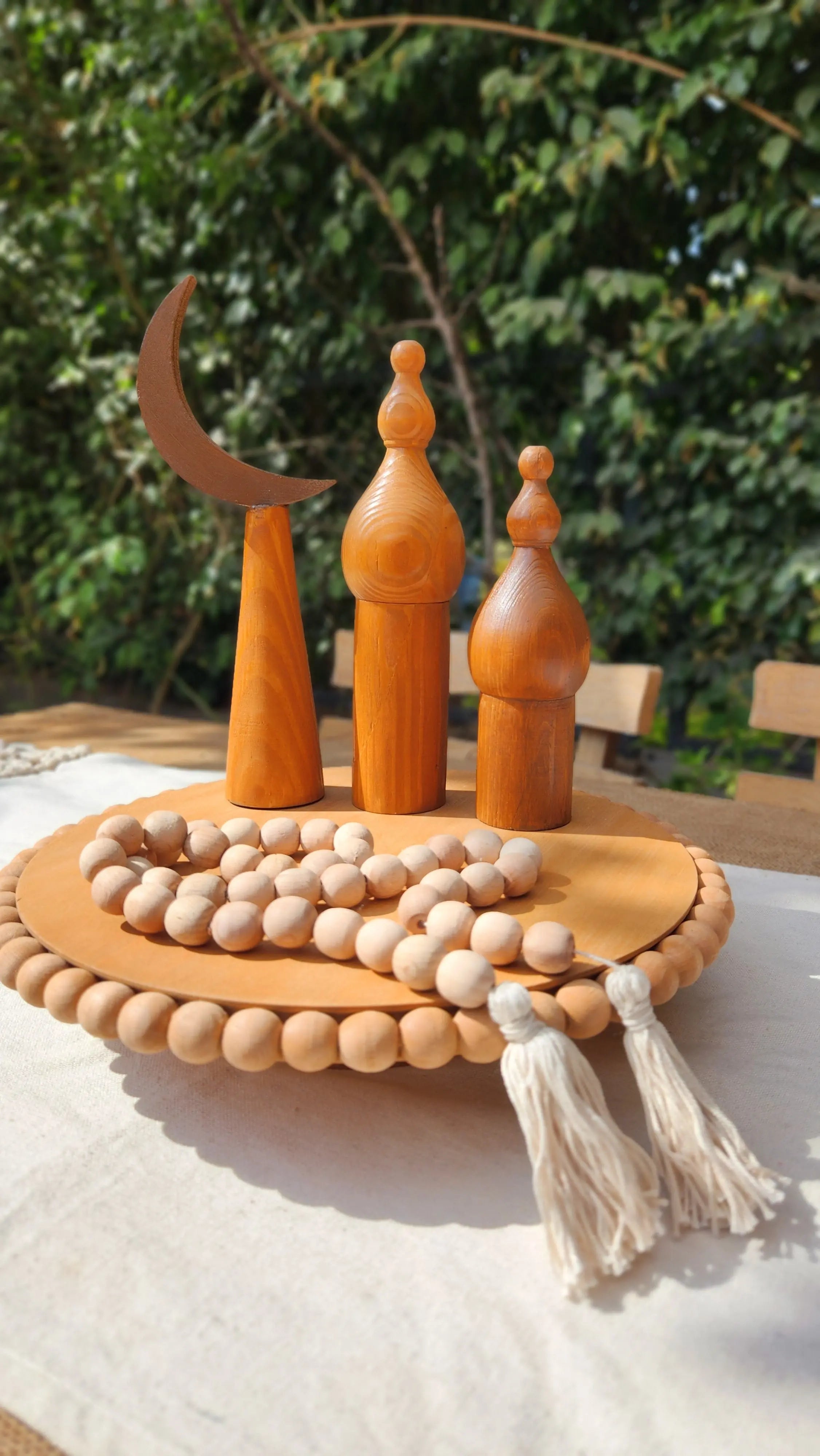 Beaded High Tray HS HOME DECOR