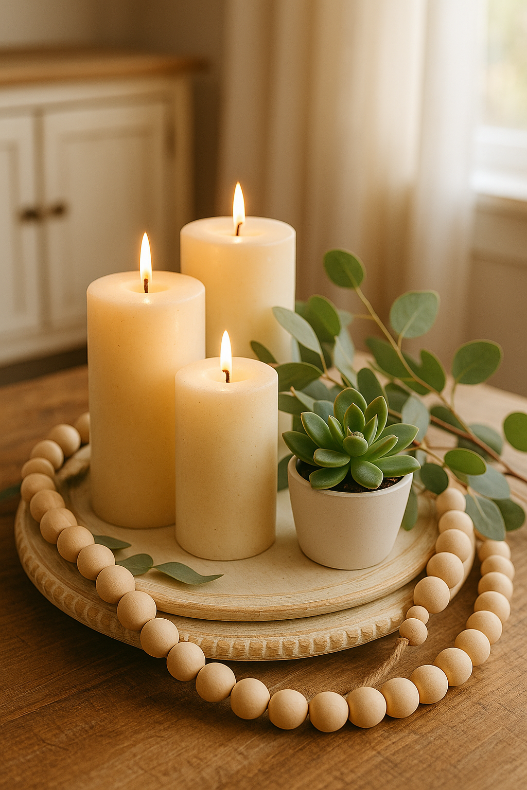 Wood Pedestal Stand