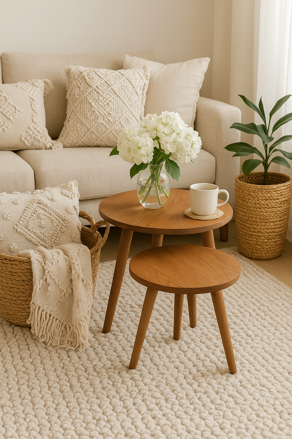 Two SIDE TABLE SET