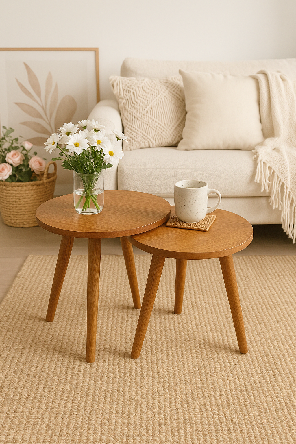 Two SIDE TABLE SET