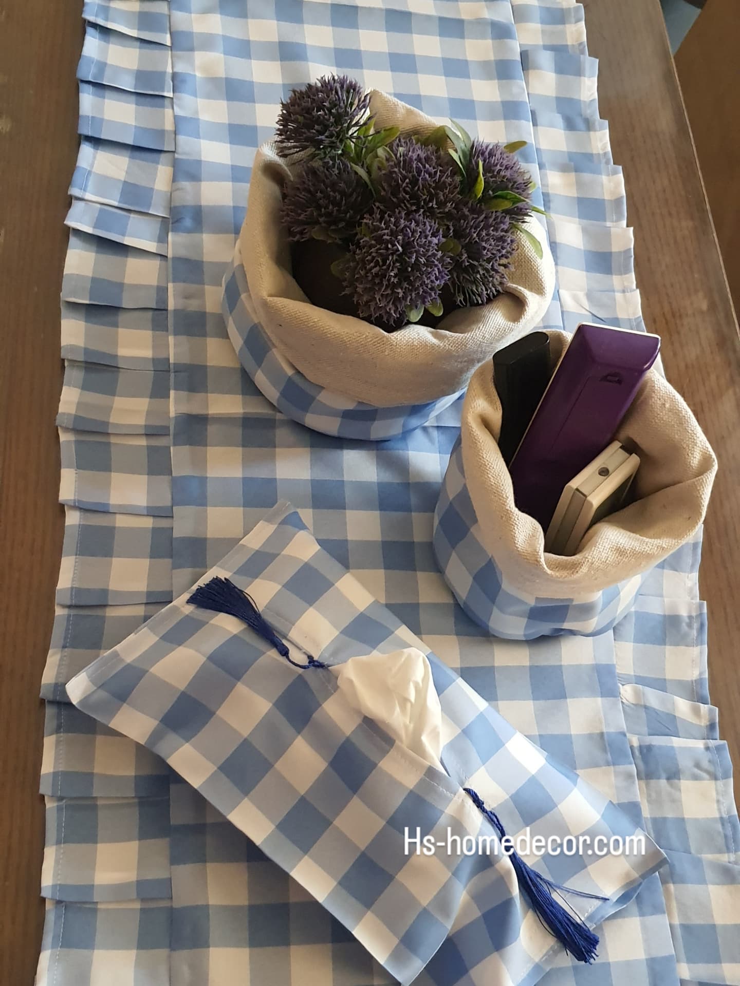 Country Chic Blue Table Set