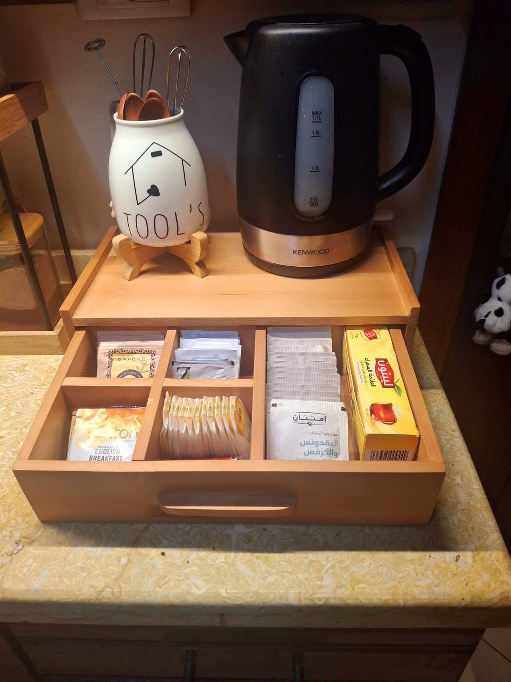 The Minimalist Countertop Brew Riser with Drawer