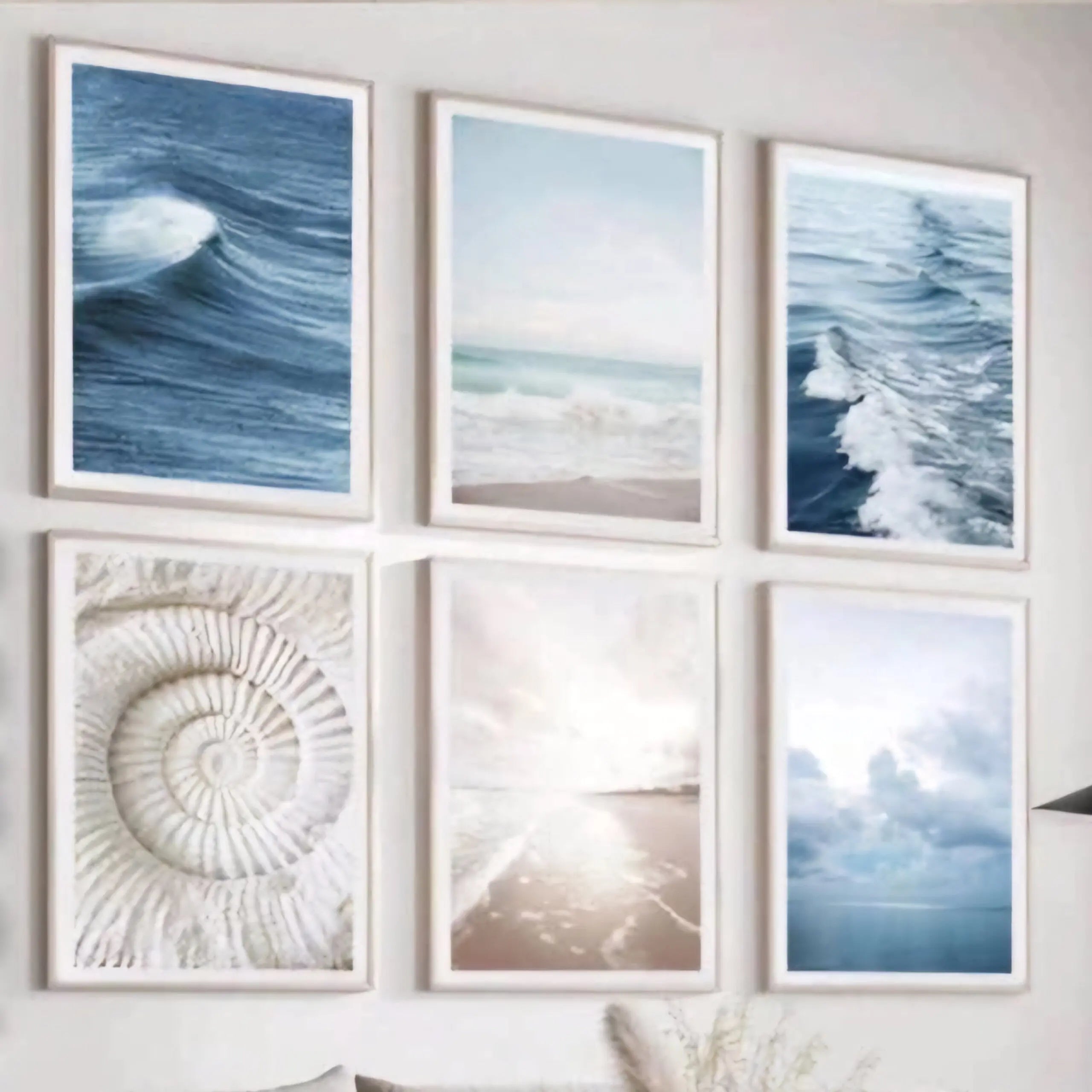 Coastal Serenity Wall Gallery HS HOME DECOR