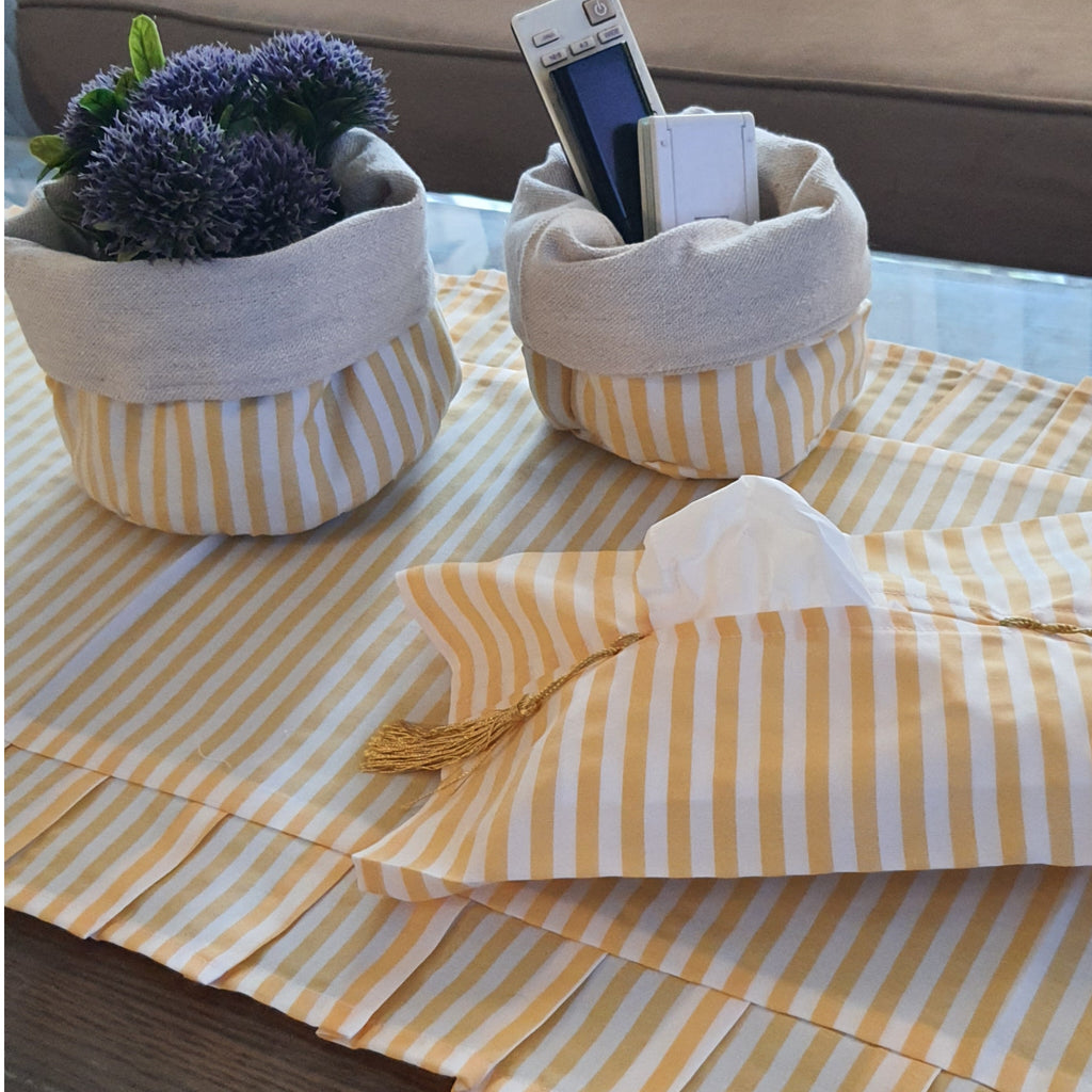 Shine Yellow table Runner Set