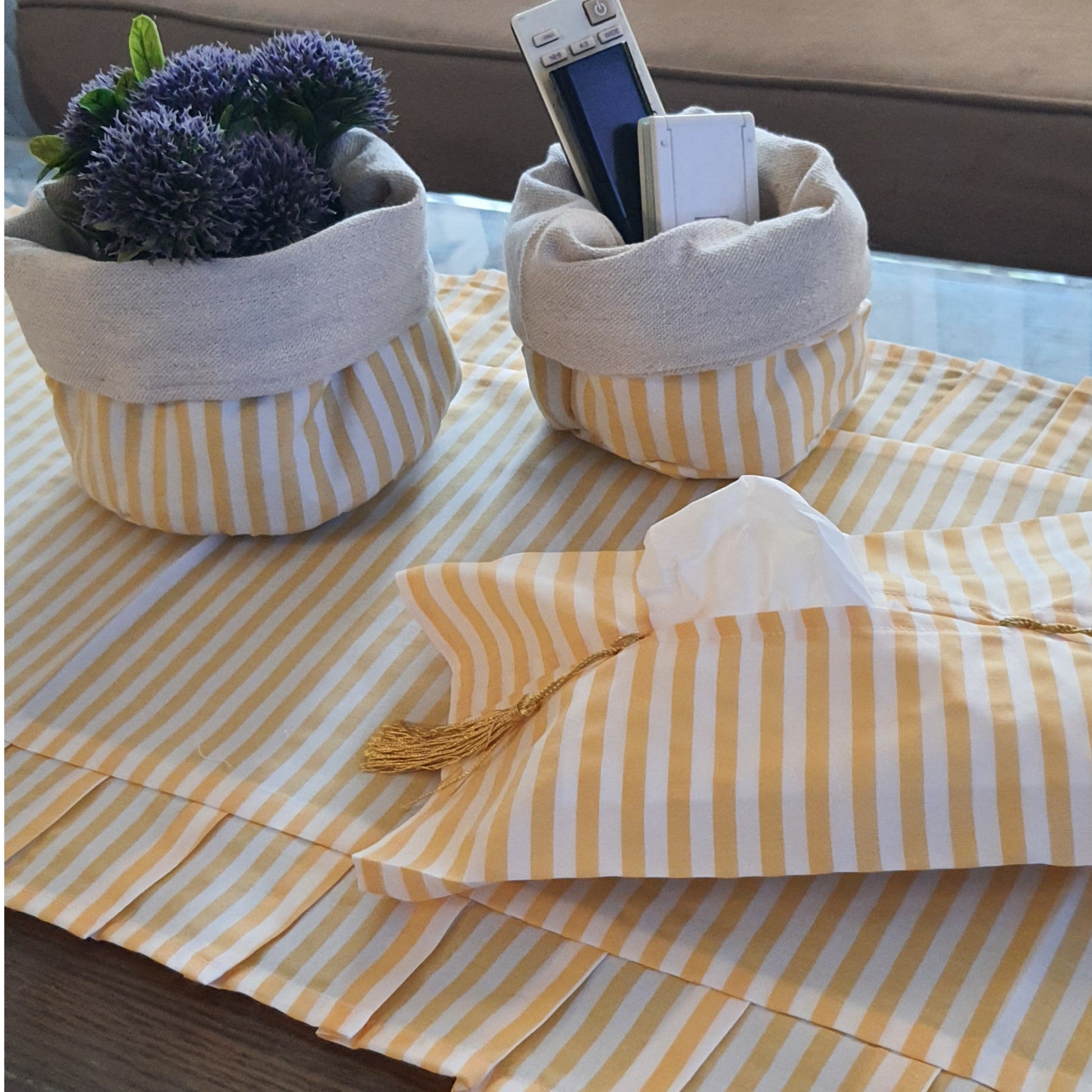 Shine Yellow table Runner Set