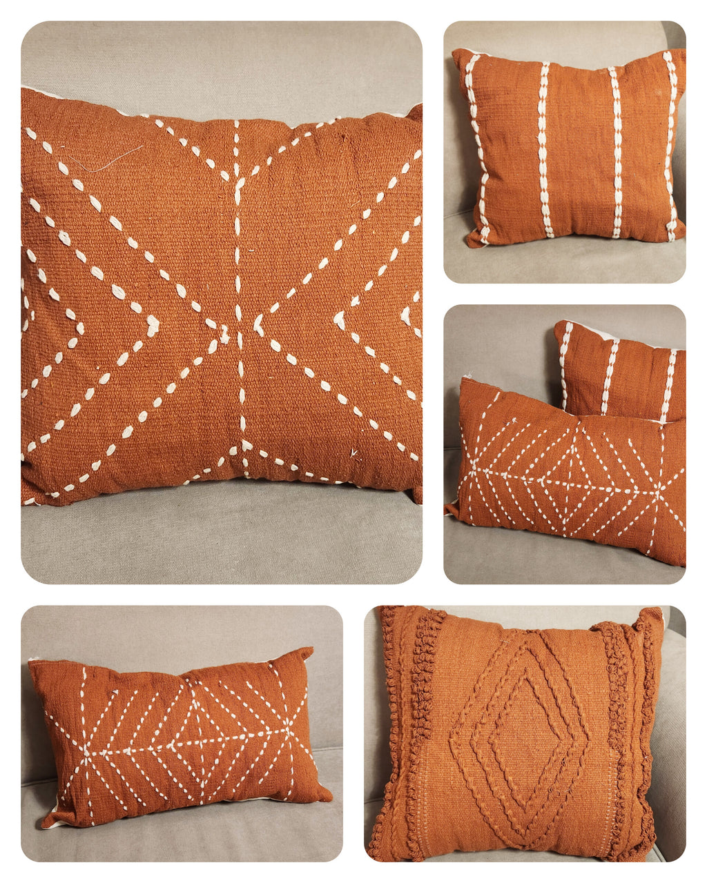Terracotta Cushions Mix