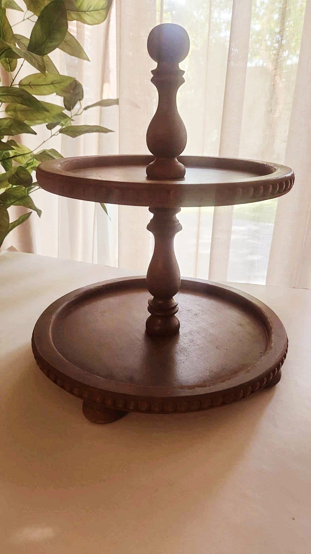 Wood Pedestal Stand