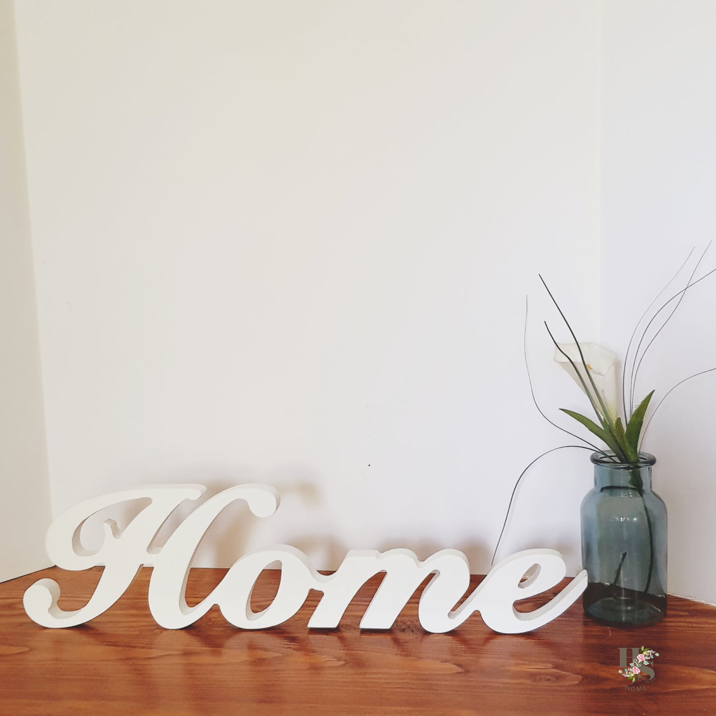 Cursive Home Sign Stand